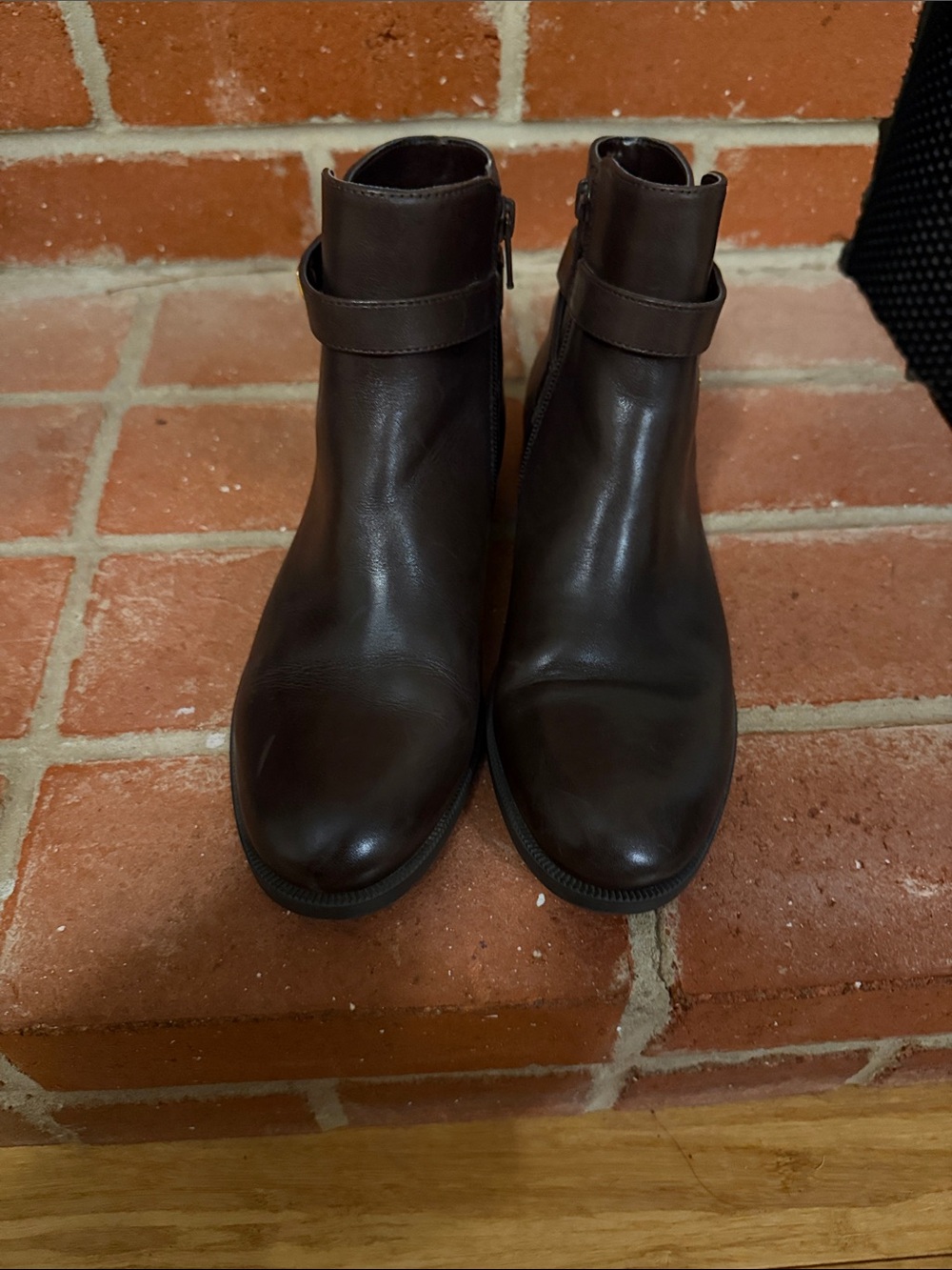 Classic Brown Leather Ankle Boots
